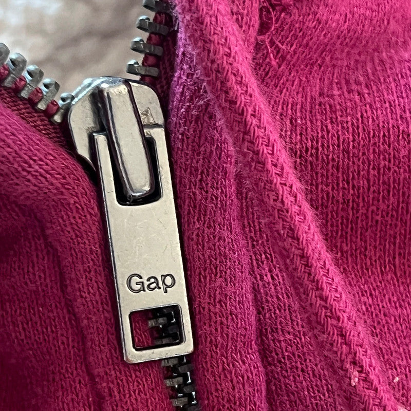 Gap M 38 veste sweat shirt capuche hoodie jacket Jacke jas fushia violet molletonné