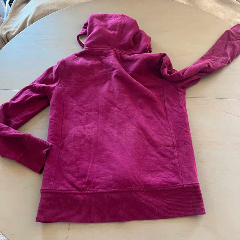 Gap M 38 veste sweat shirt capuche hoodie jacket Jacke jas fushia violet molletonné