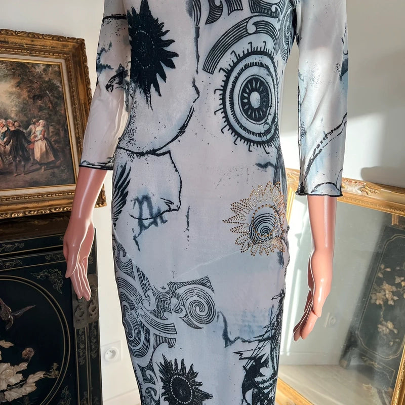 Roberto Cavalli - Maxi Dress - 42 XL - Vintage 2003