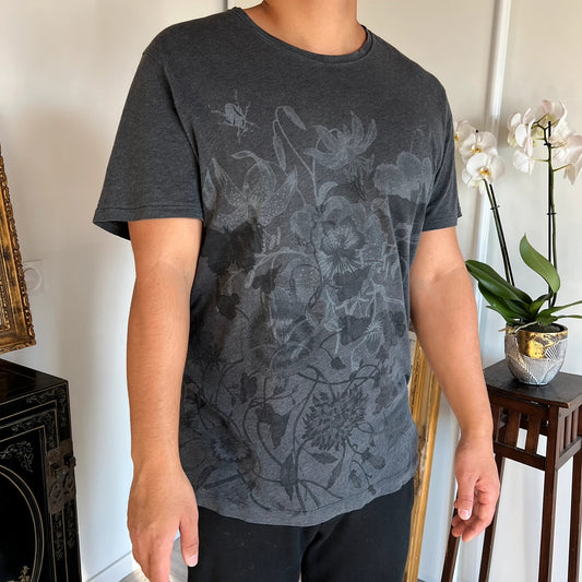 Gucci  - T-shirt  - M oversized -  ample floral print flower  - 100% cotton