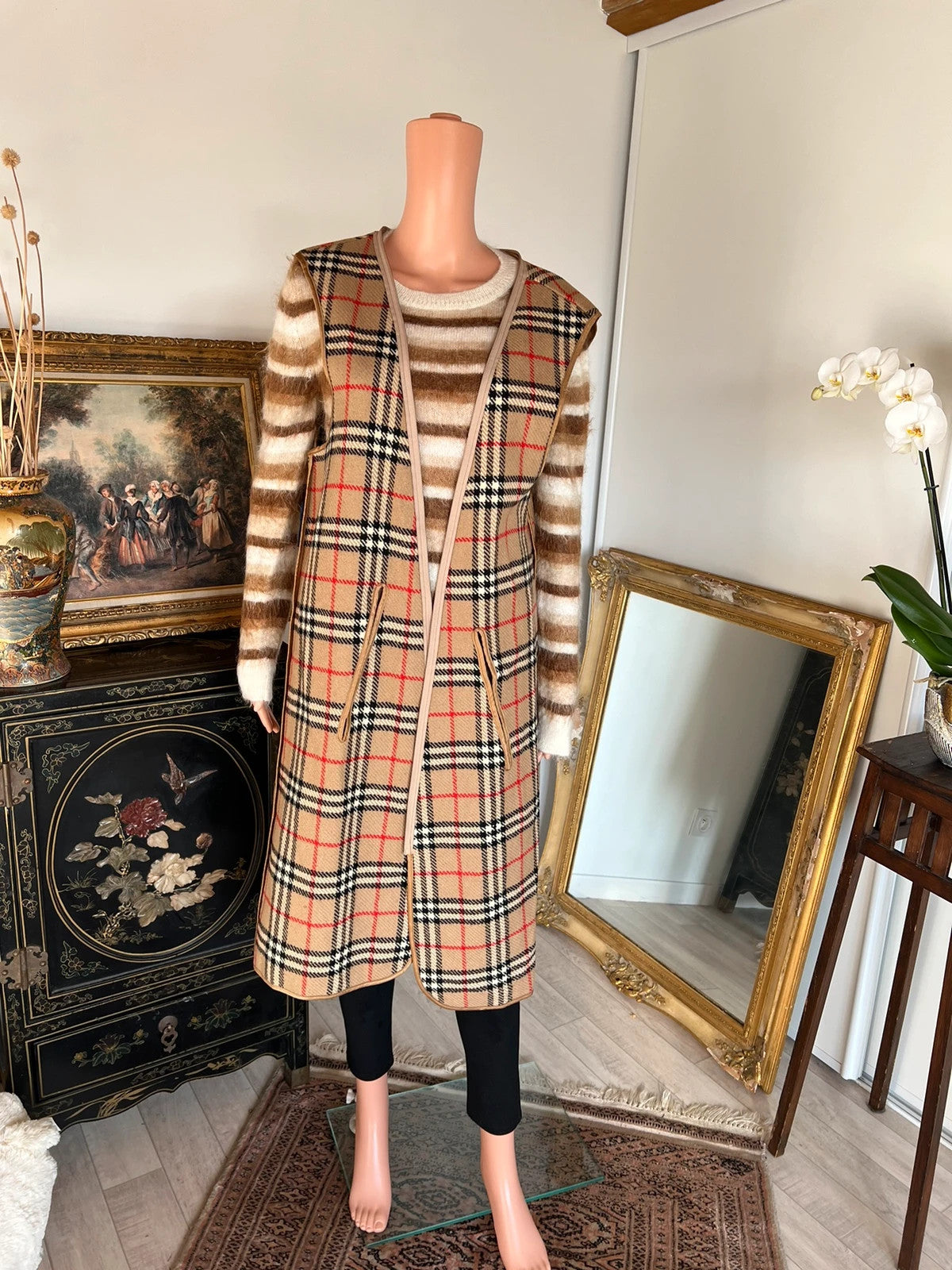 Burberry - Trenchcoat Beige - L 40 XL 42 - Vintage